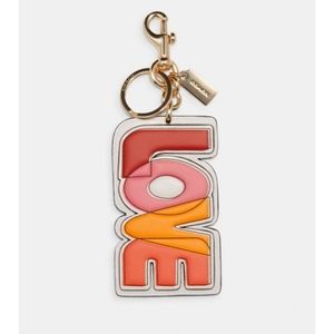 🎉HP🎉Coach "Love" Key Chain/Bag Charm